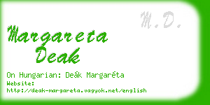 margareta deak business card